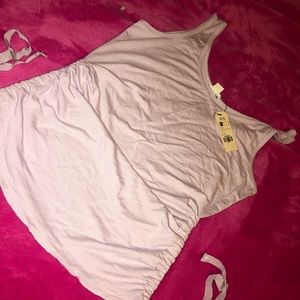 Garage Lilac purple drawstring top